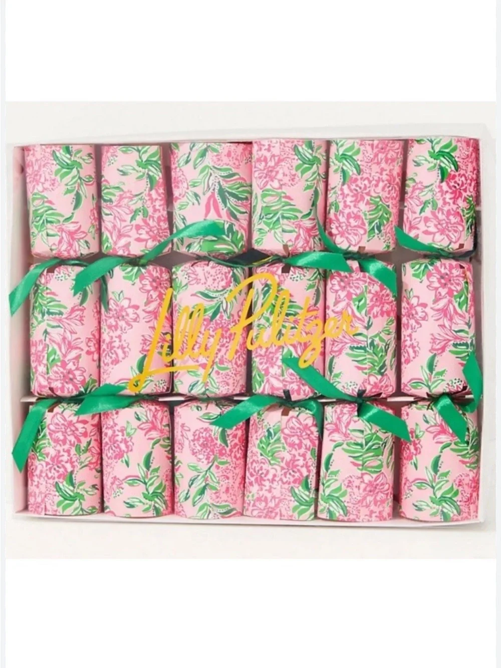 Lilly Pulitzer Party Poppers Conch Shell Pink- Hair Scrunchies NWT